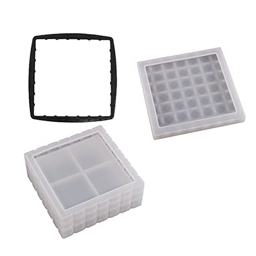 Epoxy Quadratische Rechteck Stapler Aufbewahrungsbox Form Silikonorganisator Form Für Desktop Schmuck Schmuck Juwelier Organizer Formen Für Harzguss von Uqezagpa