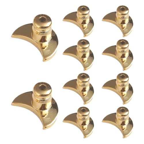 Ersatz-Ohrring-Verschlüsse aus Metall für hängende Ohrläppchen, ideal für Ohrstecker und schwere Ohrringe, Metallverschlüsse, 10 Stück Ersatz-Ohrring-Verschlüsse aus Metall für hängende Ohrläppchen, ideal für Ohrstecker und schwere Ohrringe, Metallverschlüsse, 10 Stück von Uqezagpa