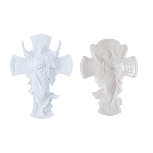 Flexible Silikon Christusform Zum Handwerk Von Kerzen Und Seifen Die Ornamentofen Und Mikrowellen Sicher Täglich Silikonform Verwenden von Uqezagpa