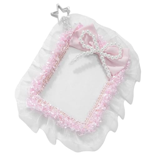 Fotokarten-Halter, Schlüsselanhänger, Cartoon-Fotokartenhalter, Ausweishülle, Schulbedarf, Schreibwarenzubehör für Frauen, mit Schlüsselanhänger von Uqezagpa