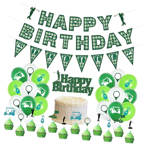 Golf Turnier Feier Dekorationen Set Tragbare Stabile Papier Designs Für Geburtstage Team Building Event Golf Enthusiast Party Set von Uqezagpa