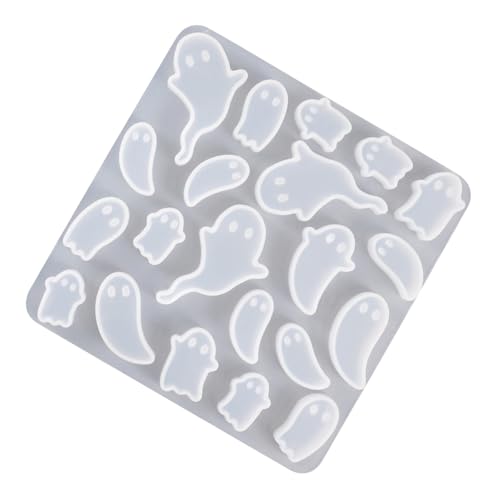 Halloween-Harzform für Ohrringe, Charm-Form, Festival, Halloween-Charme mit Specter-Form, Silikonform für Ohrringe, Anhänger, Epoxidharz-Anhänger Halloween-Harzform für Ohrringe, Charm-Form, Festival, Halloween-Charme mit Specter-Form, Silikonform für Ohrringe, Anhänger, Epoxidharz-Anhänger von Uqezagpa