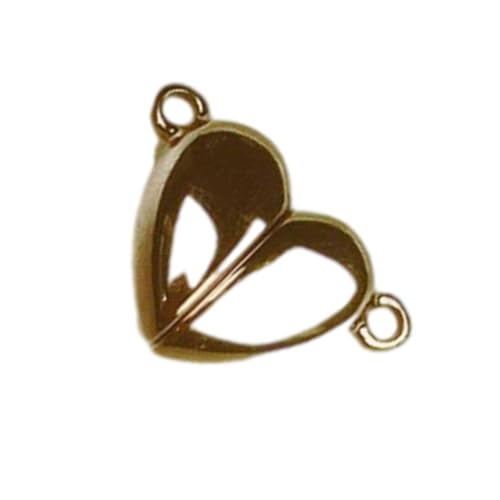 Herzverschluss für Schmuckherstellung, Edelstahl, stabile Befestigungslösung, Halskette, Geschenke für Paare, rostfreier Charm-Verschluss, Schmuck von Uqezagpa