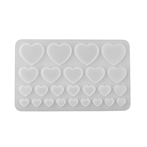 Kristall-Epoxid-Form, Silikonform für Anhänger, Liebe, Herzform, Bastelform, Silikon, Schmuckherstellung, Werkzeug, Silikonform für Epoxidharz, Schmuckherstellung, Kunstharz, Gießen, Schlüsselanhänger von Uqezagpa