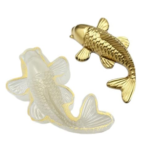 Lebensmittelechte Karpfenfischform für Kunstharz, Kunst, Lesezeichen, Halsketten, Anhänger, Basteln und Heimdekoration, Oberflächen für Karpfen, Fische von Uqezagpa