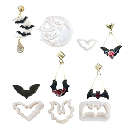 Ohrringformen, Anhänger, Epoxidharze, verschiedene Größen, Kunst, Schmuck, Ohrringe, Halskette, Schlüsselanhänger, Anhänger, Ton-Ohrringe von Uqezagpa
