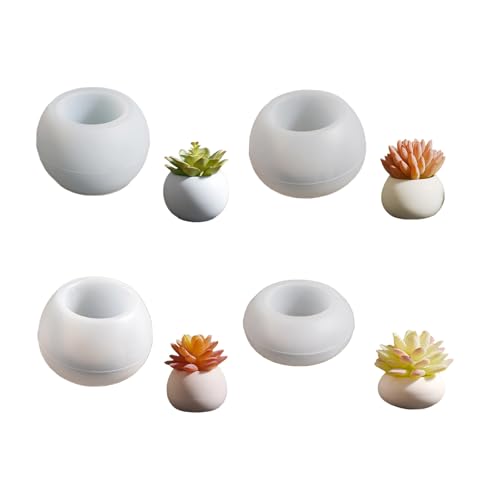 Packung Von 4 Wiederverwendbaren Silikon Backformen Zum Erstellen Von Lagerbehältern Und Harzkerzenhalter Designs Easy Release Packung Von 4 Wiederverwendbaren Silikon Backformen Zum Erstellen Von Lagerbehältern Und Harzkerzenhalter Designs Easy Release von Uqezagpa