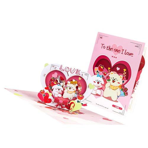 Popup-Segen-Karte, handgefertigt, Valentinstags-Grußkarte mit Umschlag, faltbar, Papier, Jubiläumseinladung, handgemachte Liebe Popup-Segen-Karte, handgefertigt, Valentinstags-Grußkarte mit Umschlag, faltbar, Papier, Jubiläumseinladung, handgemachte Liebe von Uqezagpa