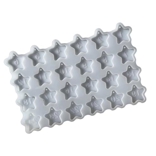 Silikon-Sternformen für Harzguss, Weihnachtszahlen, zum Aufhängen, Epoxidharz, anpassbarer Anhänger Silikon-Sternformen für Harzguss, Weihnachtszahlen, zum Aufhängen, Epoxidharz, anpassbarer Anhänger von Uqezagpa