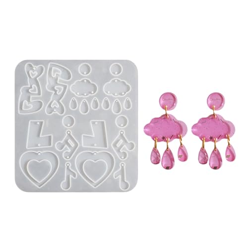 Stabiles, lebensmittelechtes Silikon, Wohnaccessoire zum Basteln, einzigartige Herzblumen-Ohrringe und Anhänger, für den täglichen Gebrauch, künstlerische Textur Stabiles, lebensmittelechtes Silikon, Wohnaccessoire zum Basteln, einzigartige Herzblumen-Ohrringe und Anhänger, für den täglichen Gebrauch, künstlerische Textur von Uqezagpa
