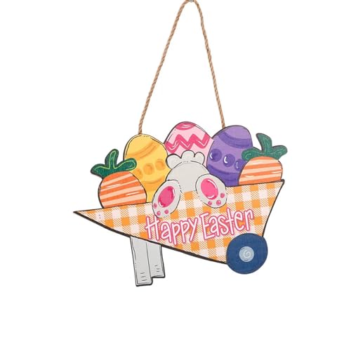 Türschild zum Aufhängen, Frühlings-Willkommensschild, bunt, Holz, Festival-Dekorationen, Frohe Ostern, Anhänger, hängende Tür Türschild zum Aufhängen, Frühlings-Willkommensschild, bunt, Holz, Festival-Dekorationen, Frohe Ostern, Anhänger, hängende Tür von Uqezagpa
