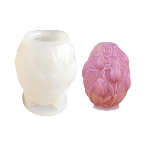 Tulpeneier-Formen, Gießformen, Silikon, Ornament, Gips, Ostern, Epoxidharz, Gussteile, Eier, Ostern, Silikon, Bastelbedarf von Uqezagpa