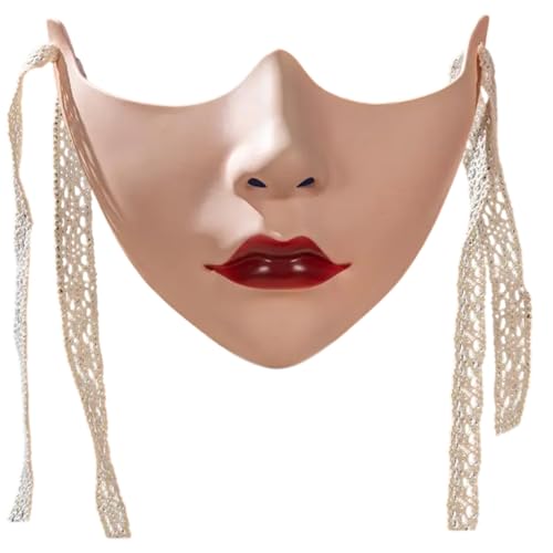 Uni Maskerade Beauty Cosplay Mechanisches halbes Gesicht für Karneval Halloween Dress Up Party Uni Maskerade Beauty Cosplay Mechanisches halbes Gesicht für Karneval Halloween Dress Up Party von Uqezagpa