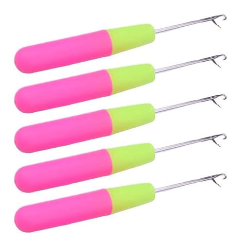 Uqezagpa 1 x Knüpfnadel, Häkelnadel, kleine Häkelnadel, Nadel zum Flechten von Haaren, Schals, Teppichen und anderen von Uqezagpa