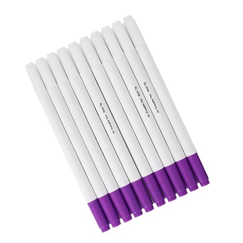 Uqezagpa 10 x Stoffmarker zum Nähen, wasserlöslicher Stoffmarker, waschbarer Marker, wasserlöschbarer Stift, löslicher Stift Uqezagpa 10 x Stoffmarker zum Nähen, wasserlöslicher Stoffmarker, waschbarer Marker, wasserlöschbarer Stift, löslicher Stift von Uqezagpa