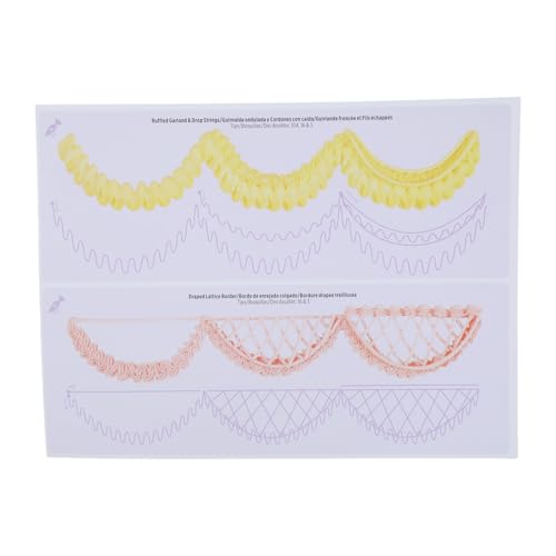 Uqezagpa 13 x Kuchen-Paspelier-Übungs-Zeichenbrett-Vorlagen, Papierdekorationen, Übungsvorlagen, Pasten, Fondant von Uqezagpa