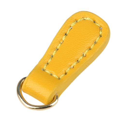 Uqezagpa 2 Stück PU-Leder-Reißverschlüsse, Kopf-Reißverschlüsse, Anhänger, Zugband, Reißverschlüsse, Abzieherkopf, Ersatz für Tasche von Uqezagpa