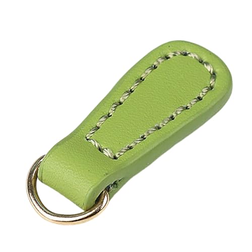 Uqezagpa 2 Stück PU-Leder-Reißverschlüsse, Kopf-Reißverschlüsse, Anhänger, Zugband, Reißverschlüsse, Abzieherkopf, Ersatz für Tasche von Uqezagpa