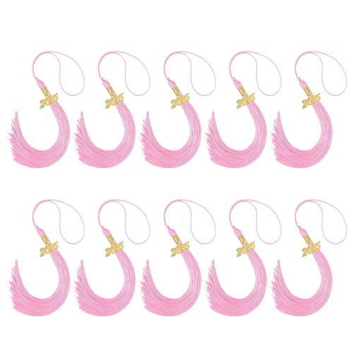 Uqezagpa 2025 Graduation Caps Quasten Graduation Hut Dekorationen mit Gold Charm für akademische Zeremonie und Party von Uqezagpa