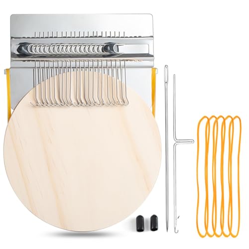 Uqezagpa 21 Heringe Strickwerkzeug zum Basteln von Armbändern und Halsketten, verstellbare Strickmaschine für Tasche Uqezagpa 21 Heringe Strickwerkzeug zum Basteln von Armbändern und Halsketten, verstellbare Strickmaschine für Tasche von Uqezagpa