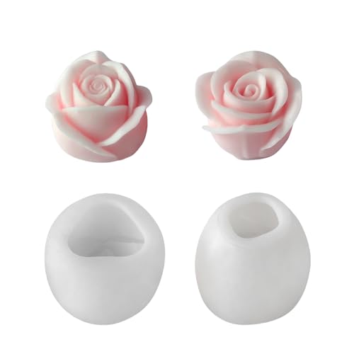 Uqezagpa 3D-Blumen-Kerzenformen, Gießformen, Epoxidharz, handgefertigte Silikonformen, Gipsformen, Ornament von Uqezagpa