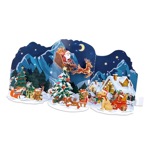 Uqezagpa 3D-Grußkarte mit weihnachtlichem Thema, Festival-Geschenke, Postkarte, handgefertigt, Feste, Dekoration für Feiertage Uqezagpa 3D-Grußkarte mit weihnachtlichem Thema, Festival-Geschenke, Postkarte, handgefertigt, Feste, Dekoration für Feiertage von Uqezagpa