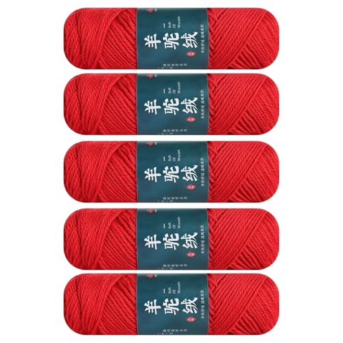 Uqezagpa 5 Stück Wollgarn, 100 g/Rolle, Strickwolle, Garn für Pullover, Schals, Mützen, Handschuhe, Häkeln, Teppiche, Stricken Uqezagpa 5 Stück Wollgarn, 100 g/Rolle, Strickwolle, Garn für Pullover, Schals, Mützen, Handschuhe, Häkeln, Teppiche, Stricken von Uqezagpa