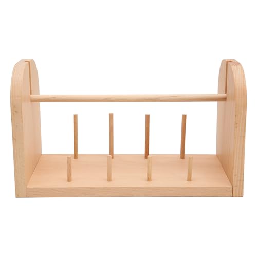 Uqezagpa 9 Spulen Holzfadenhalter Fadenspule Rack Stickgarnhalter Nähgarn-Organizer für Stickerei Uqezagpa 9 Spulen Holzfadenhalter Fadenspule Rack Stickgarnhalter Nähgarn-Organizer für Stickerei von Uqezagpa