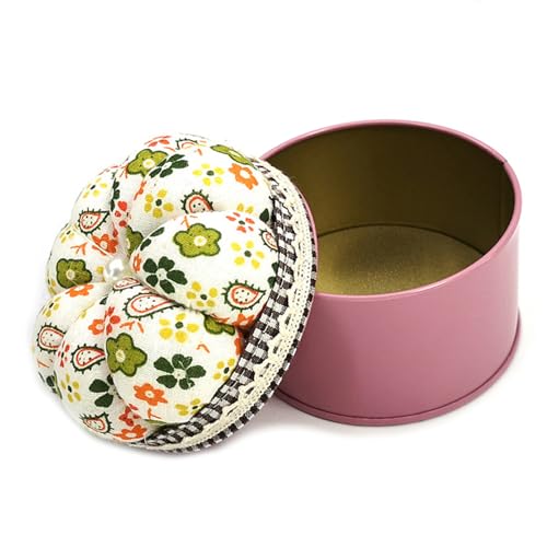 Uqezagpa Blumen-Nadelkissen mit Aufbewahrungskoffer, Nähnadelhalter mit Nähzubehör-Box zum Quilten Nähen Uqezagpa Blumen-Nadelkissen mit Aufbewahrungskoffer, Nähnadelhalter mit Nähzubehör-Box zum Quilten Nähen von Uqezagpa