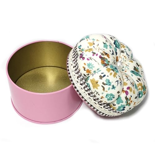 Uqezagpa Blumen-Nadelkissen mit Aufbewahrungskoffer, Nähnadelhalter mit Nähzubehör-Box zum Quilten Nähen Uqezagpa Blumen-Nadelkissen mit Aufbewahrungskoffer, Nähnadelhalter mit Nähzubehör-Box zum Quilten Nähen von Uqezagpa