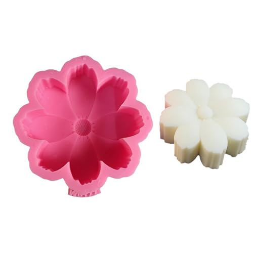 Uqezagpa Blumen-Silikon-Kerzenformen, Epoxidharz, Silikonformen für Kerzen, Seife, Dekorationen, Fondant, Schokolade, Silikon Uqezagpa Blumen-Silikon-Kerzenformen, Epoxidharz, Silikonformen für Kerzen, Seife, Dekorationen, Fondant, Schokolade, Silikon von Uqezagpa
