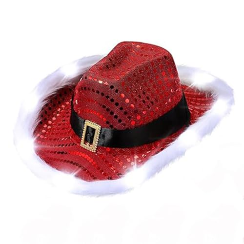 Uqezagpa Braut-Weihnachtsmütze mit Schmucksteinen, Federkrempe für Damen, Brauthut mit funkelnden Pailletten, Weihnachtsmann-Kostüm, Cowboyhüte für Damen, Kinder, Herren, Großpackung Uqezagpa Braut-Weihnachtsmütze mit Schmucksteinen, Federkrempe für Damen, Brauthut mit funkelnden Pailletten, Weihnachtsmann-Kostüm, Cowboyhüte für Damen, Kinder, Herren, Großpackung von Uqezagpa