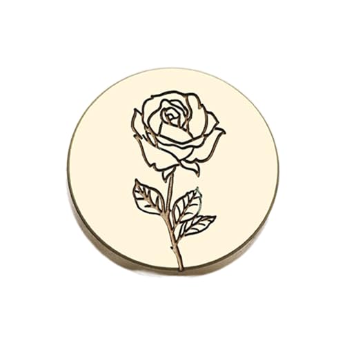 Uqezagpa Dekorativer Stempel, Blume, geprägter Siegelstempelkopf für Einladungen, Umschläge, Verzierungen, Geschenkpapier, Wachssiegel Uqezagpa Dekorativer Stempel, Blume, geprägter Siegelstempelkopf für Einladungen, Umschläge, Verzierungen, Geschenkpapier, Wachssiegel von Uqezagpa
