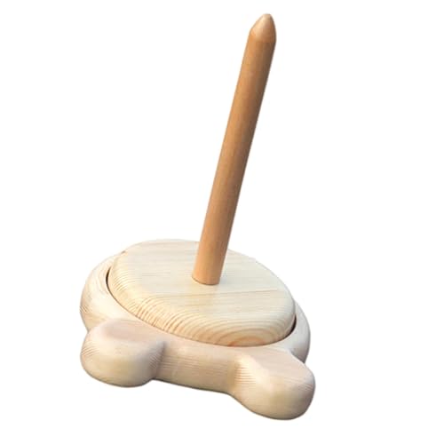 Uqezagpa Drehbarer Garnhalter aus Holz für Strick- und Häkelprojekte, leicht, tragbar, Holzgarnspender, Garnspule Uqezagpa Drehbarer Garnhalter aus Holz für Strick- und Häkelprojekte, leicht, tragbar, Holzgarnspender, Garnspule von Uqezagpa