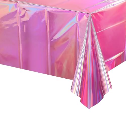 Uqezagpa Einweg-Tischdecke, wasserdicht, auslaufsicher, für Geburtstag, Hochzeit, Party, Dekoration, 137 x 274 cm, Regenbogenfarben Uqezagpa Einweg-Tischdecke, wasserdicht, auslaufsicher, für Geburtstag, Hochzeit, Party, Dekoration, 137 x 274 cm, Regenbogenfarben von Uqezagpa