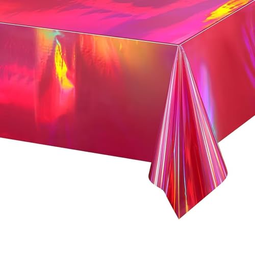 Uqezagpa Einweg-Tischdecke, wasserdicht, auslaufsicher, für Geburtstag, Hochzeit, Party, Dekoration, 137 x 274 cm, Regenbogenfarben Uqezagpa Einweg-Tischdecke, wasserdicht, auslaufsicher, für Geburtstag, Hochzeit, Party, Dekoration, 137 x 274 cm, Regenbogenfarben von Uqezagpa