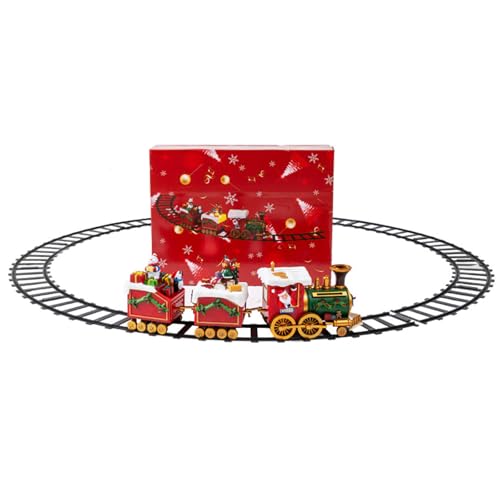 Uqezagpa Elektrischer Weihnachtszug Set mit Musik und Lichtern Weihnachtsbaum Eisenbahn Zug Set Party Requisiten Festival Uqezagpa Elektrischer Weihnachtszug Set mit Musik und Lichtern Weihnachtsbaum Eisenbahn Zug Set Party Requisiten Festival von Uqezagpa