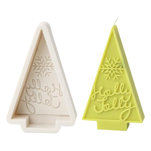 Uqezagpa Flexible Silikonform, Schneeflocken, Weihnachtsbaum, Kerzen, Duft, Aromatherapie, handgefertigte Ornamente von Uqezagpa