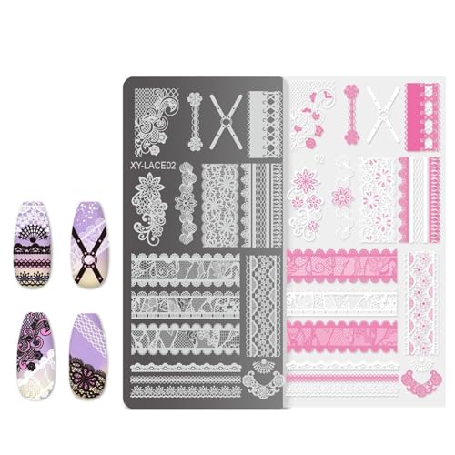 Uqezagpa French Nails Stamping Plates Nails Stamp Templates Flowers Nails Plates Manicure Print Stencils Nails Art Stamp Uqezagpa French Nails Stamping Plates Nails Stamp Templates Flowers Nails Plates Manicure Print Stencils Nails Art Stamp von Uqezagpa