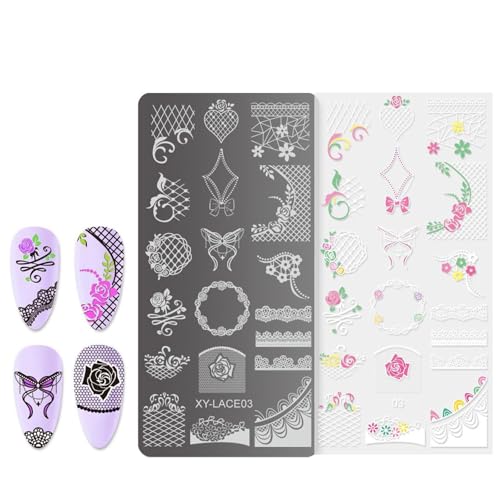 Uqezagpa French Nails Stamping Plates Nails Stamp Templates Flowers Nails Plates Manicure Print Stencils Nails Art Stamp Uqezagpa French Nails Stamping Plates Nails Stamp Templates Flowers Nails Plates Manicure Print Stencils Nails Art Stamp von Uqezagpa