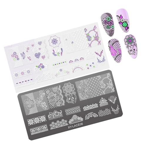 Uqezagpa French Nails Stamping Plates Nails Stamp Templates Flowers Nails Plates Manicure Print Stencils Nails Art Stamp Uqezagpa French Nails Stamping Plates Nails Stamp Templates Flowers Nails Plates Manicure Print Stencils Nails Art Stamp von Uqezagpa