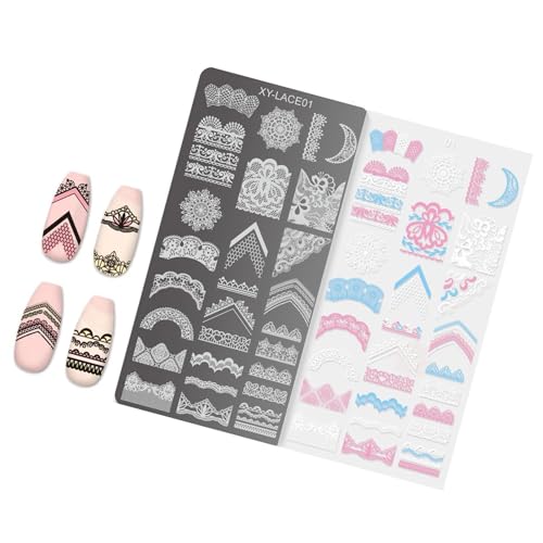 Uqezagpa French Nails Stamping Plates Nails Stamp Templates Flowers Nails Plates Manicure Print Stencils Nails Art Stamp Uqezagpa French Nails Stamping Plates Nails Stamp Templates Flowers Nails Plates Manicure Print Stencils Nails Art Stamp von Uqezagpa