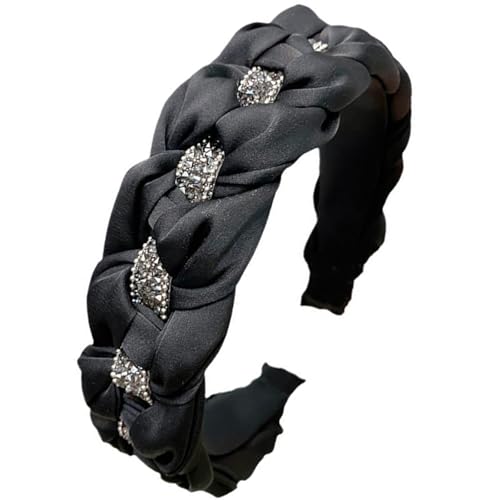 Uqezagpa Geflochtenes Stirnband, Foto-Requisiten, lustiges Stirnband, Party, Blingbling, Karaoke-Party, Haarreif, Schmucksteine, Kopfbedeckung für Weihnachten, Bühne, Mode-Accessoires für Frauen und Uqezagpa Geflochtenes Stirnband, Foto-Requisiten, lustiges Stirnband, Party, Blingbling, Karaoke-Party, Haarreif, Schmucksteine, Kopfbedeckung für Weihnachten, Bühne, Mode-Accessoires für Frauen und von Uqezagpa