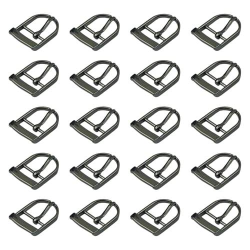 Uqezagpa Gürtelschnallen, Ersatzschnallen, 34 x 23 mm, einzelne Zinke, Ersatz-Gürtelschnalle für Ledergürtel, Rucksäcke, Taschen, 20 Stück Uqezagpa Gürtelschnallen, Ersatzschnallen, 34 x 23 mm, einzelne Zinke, Ersatz-Gürtelschnalle für Ledergürtel, Rucksäcke, Taschen, 20 Stück von Uqezagpa