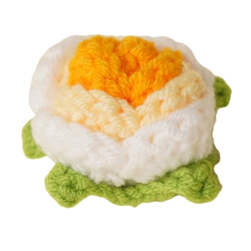 Uqezagpa Häkelblumen, künstliche Blume, schöne gestrickte Blume, handgefertigt, für Zuhause, Wohnheim und Büro von Uqezagpa