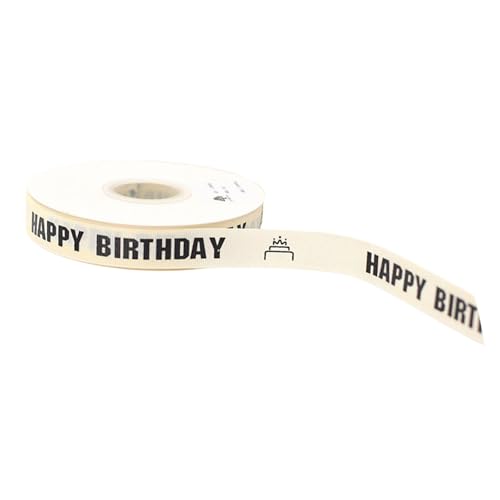 Uqezagpa Happy Birthday Band Bastelband Geburtstagsbänder Blumen Band zum Verpacken von Schleifen machen Party Dekoration von Uqezagpa
