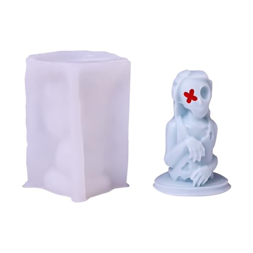 Uqezagpa Kerzenform, 3D-Gießformen, 3D-Silikonform, zarte Kerze, Silikon, Bastelformen für Kerzen von Uqezagpa