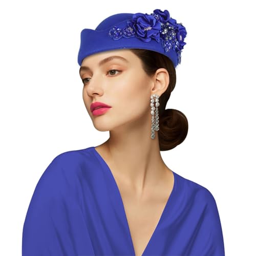 Uqezagpa Klassische Baskenmütze, mit Schmucksteinen, 11 verschiedene Farben, leichte Konstruktion für Reisen, Events und lässige Outfits, Party und lässiges Schmuck-Accessoire von Uqezagpa