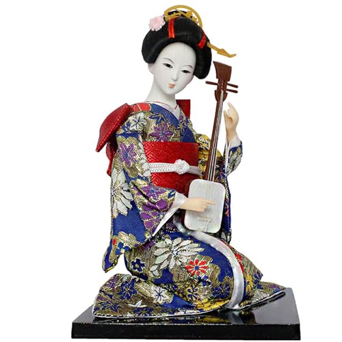 Uqezagpa Künstlerische japanische Geisha-Figur, 30,5 cm, Sammlerstück, Stickerei, Kleidung, Kimono, Figur für Frauen und Mädchen, Raumdekoration, japanische Geisha-Puppen Uqezagpa Künstlerische japanische Geisha-Figur, 30,5 cm, Sammlerstück, Stickerei, Kleidung, Kimono, Figur für Frauen und Mädchen, Raumdekoration, japanische Geisha-Puppen von Uqezagpa
