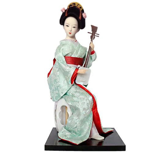Uqezagpa Künstlerische japanische Geisha-Figur, 30,5 cm, Sammlerstück, Stickerei, Kleidung, Kimono, Figur für Frauen und Mädchen, Raumdekoration, japanische Geisha-Puppen Uqezagpa Künstlerische japanische Geisha-Figur, 30,5 cm, Sammlerstück, Stickerei, Kleidung, Kimono, Figur für Frauen und Mädchen, Raumdekoration, japanische Geisha-Puppen von Uqezagpa